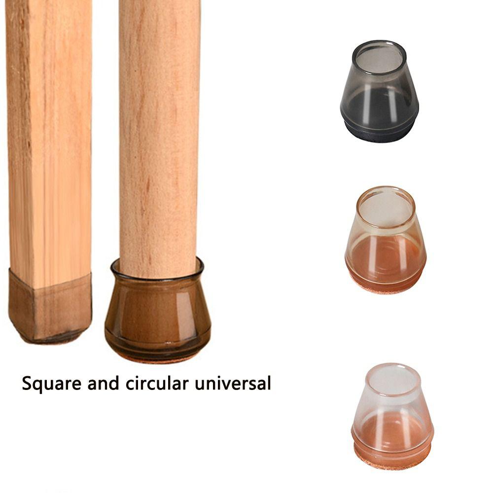 8pcs Rubber Chair Feet Cover Silicone Chair Feet Pads Silent Chair Leg Caps Feet Cap Bottom