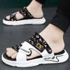 Slippers For Men Outdoor Rubber Platform Sandals Man Elegant Cheap Korean Style Clappers 2024 Low Price Fun Comfortable Shoes