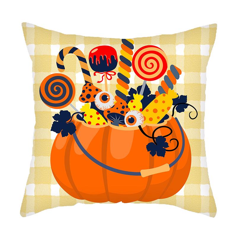 Новая подушка для украшения на Хэллоуин, наволочка с тыквой и черепом, украшение для гостиной, диванная подушка, прикроватная подушка