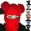 Балаклава с ушками медведя Хэллоуинская балаклава Шарф-шапка с ушками медведя Смешная шапка-бини с капюшоном