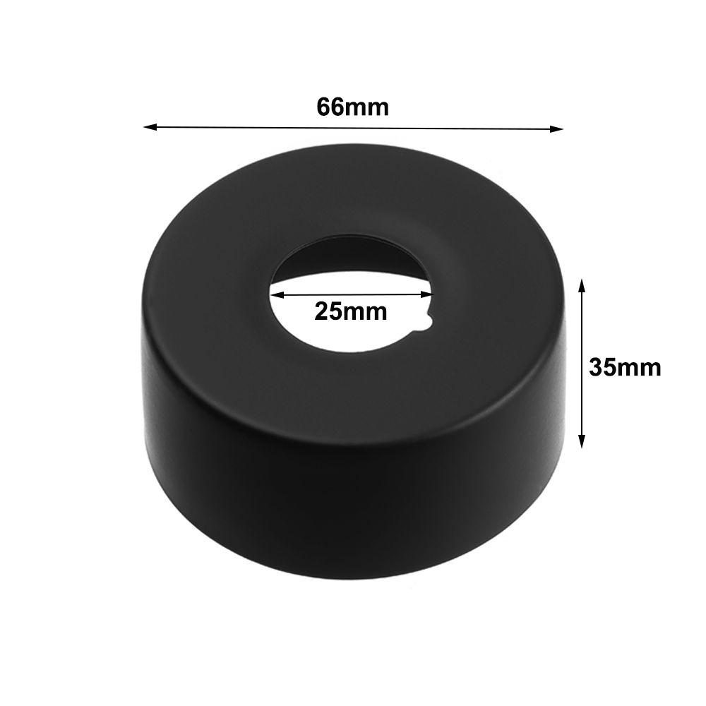 Black Faucet Decorative Cover Chrome Finish Wall Flange Cover New Trim Cover