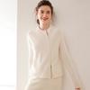 Asymmetrical Collar Double Zipper Knit Cardigan Jacket - Versatile Round Neck Cashmere Cardigan for Women, 2026 Edition