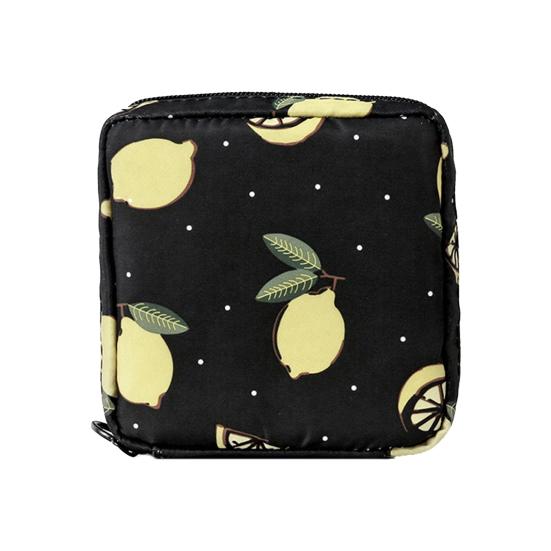 Сумка для гигиенических прокладок с рисунком из мультфильма, большая вместимость, мини-кошелек из симпатичного холста для тампонов, маленький клатч, держатель для карточек на молнии, кошелек, сумочка