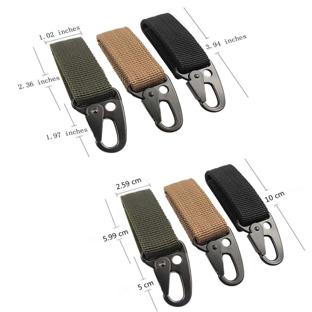 Mountain Climbing Rock Climbing Carabiner Self-locking (khaki)