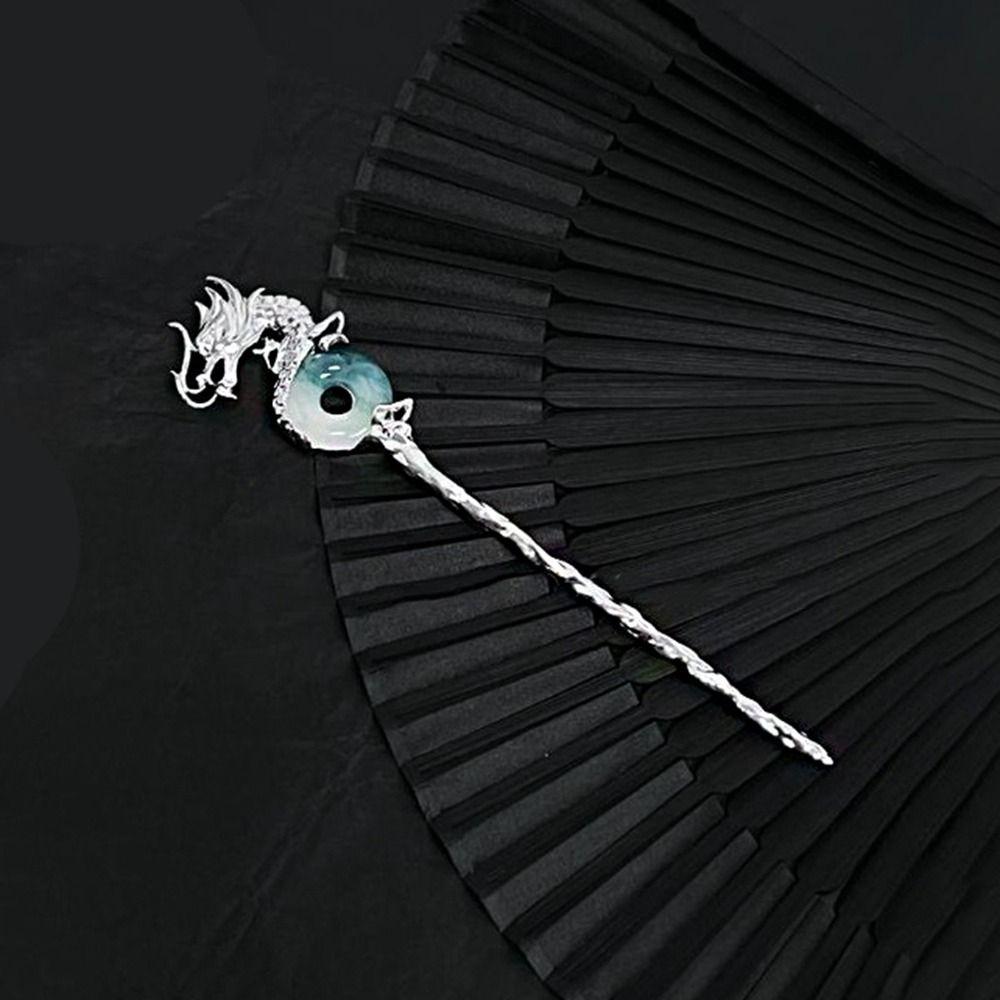 Cheongsam Green Hanfu Hair Sticks Metal Hairpin Ancient Style Hairpin Chinese Style Headwear