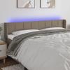 VidaXL LED Headboard Bedroom Furniture Double Bed Accessory Head of Bed Frame Interior Taupe 3123246