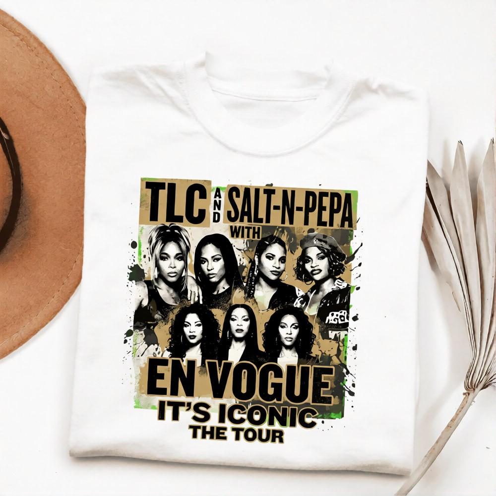 TLC Salt-N-Pepa En Vogue It's Iconic Tour 90s R&B T-Shirt Unisex T-Shirt