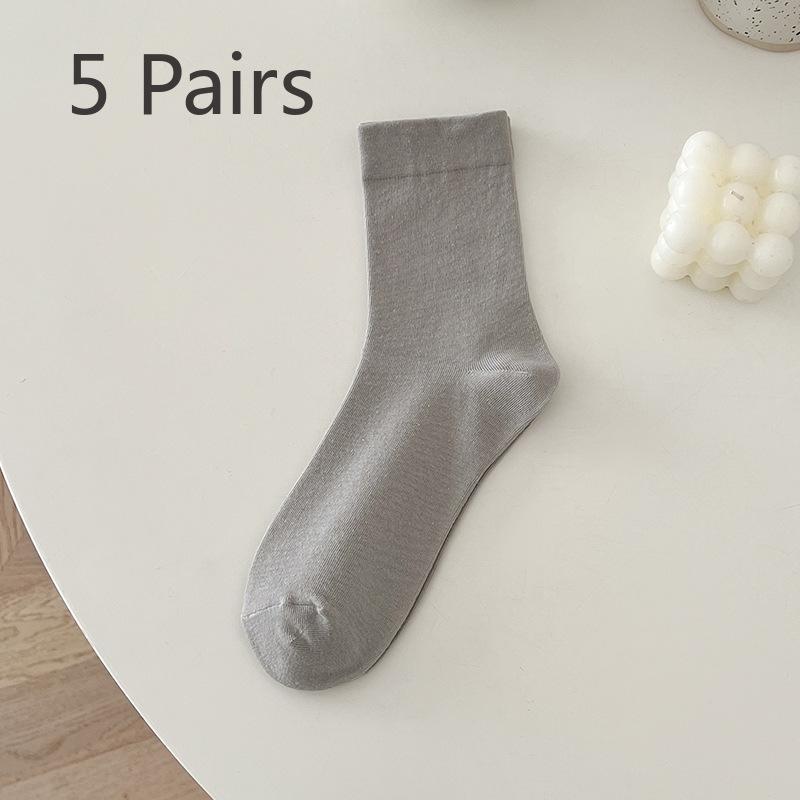 5 пар женских весенне-летних модных новых свободных носков с ворсом в трубе