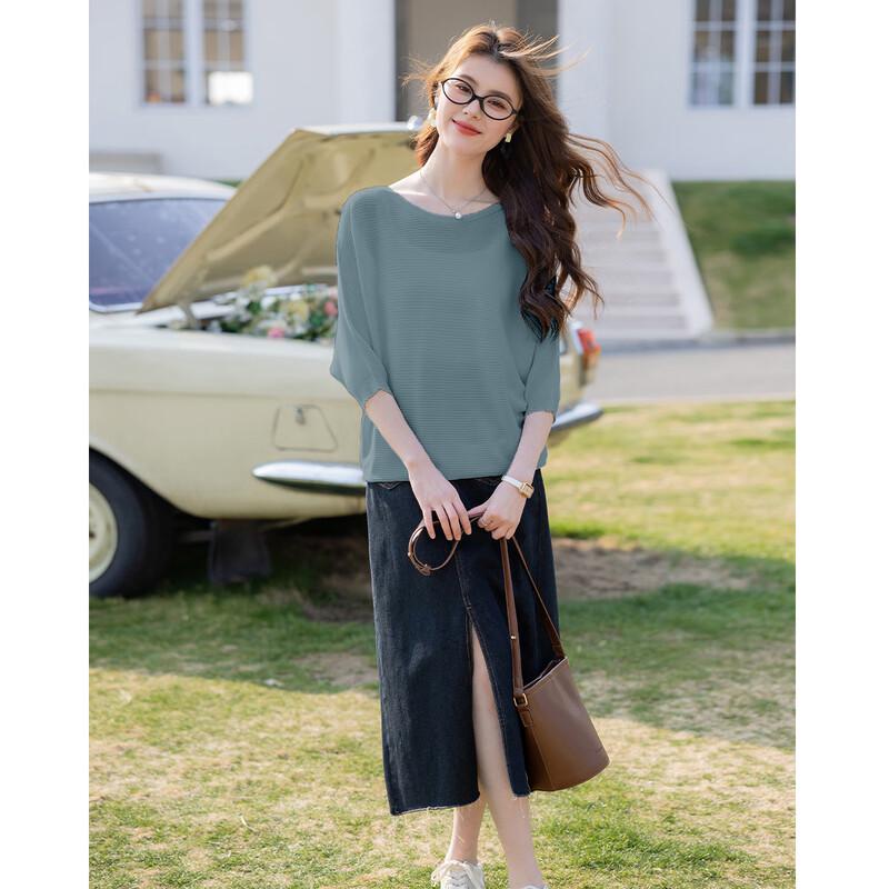 Mocana Women's Urban Casual 3/4 Sleeve Knit Top MKNJD3632