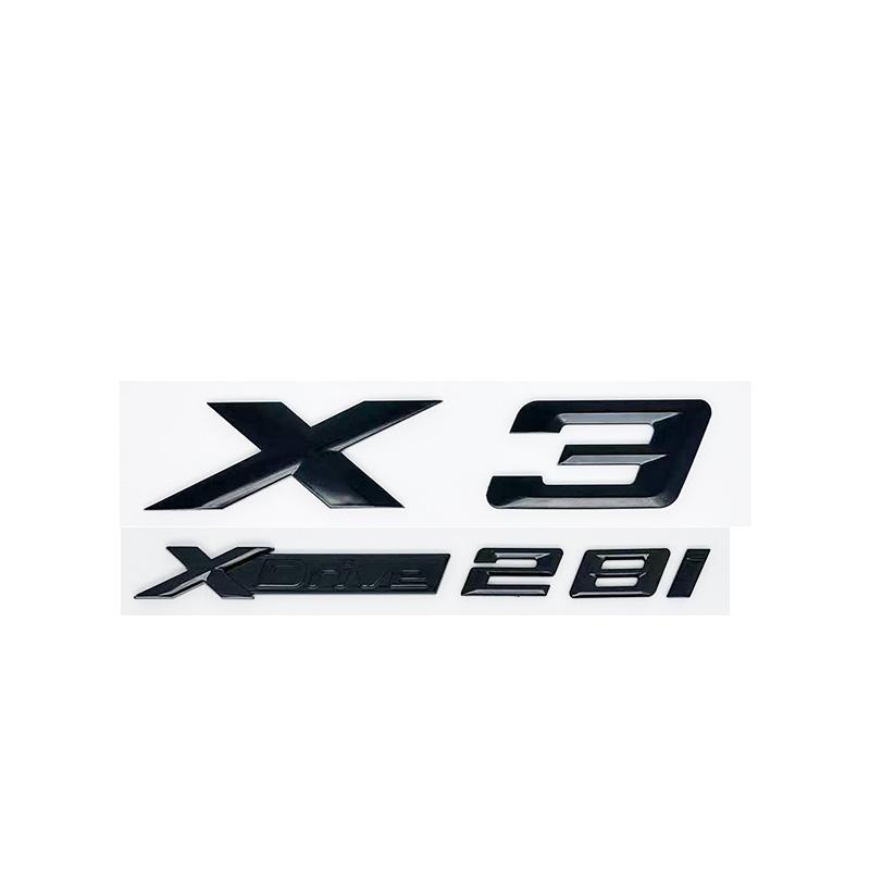 3D ABS Буквенные Шильдики для Эмблемы Багажника Подходят для Моделей BMW X3 E83 F25 G01, а Также XDrive 20i 28i 30i 35i 20d 30d SDrive20i pf2