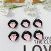 10pcs Sexy Red Vampire Mouth Lip Resin Charm for Jewelry Making Findings Cute Earring Keychain Pendants DIY Flatback