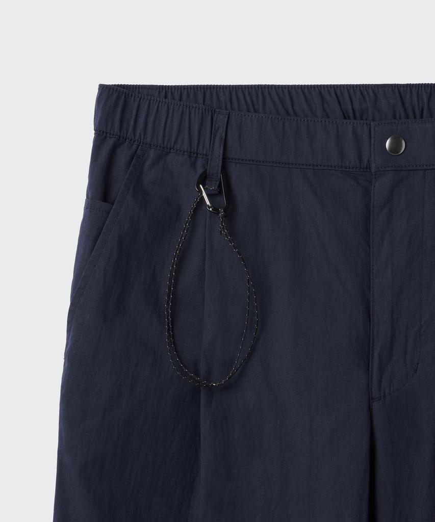 MUSINSA STANDARD [City Leisure] Cn One-Pleat Wide Elastic Waist Pants [Navy]
