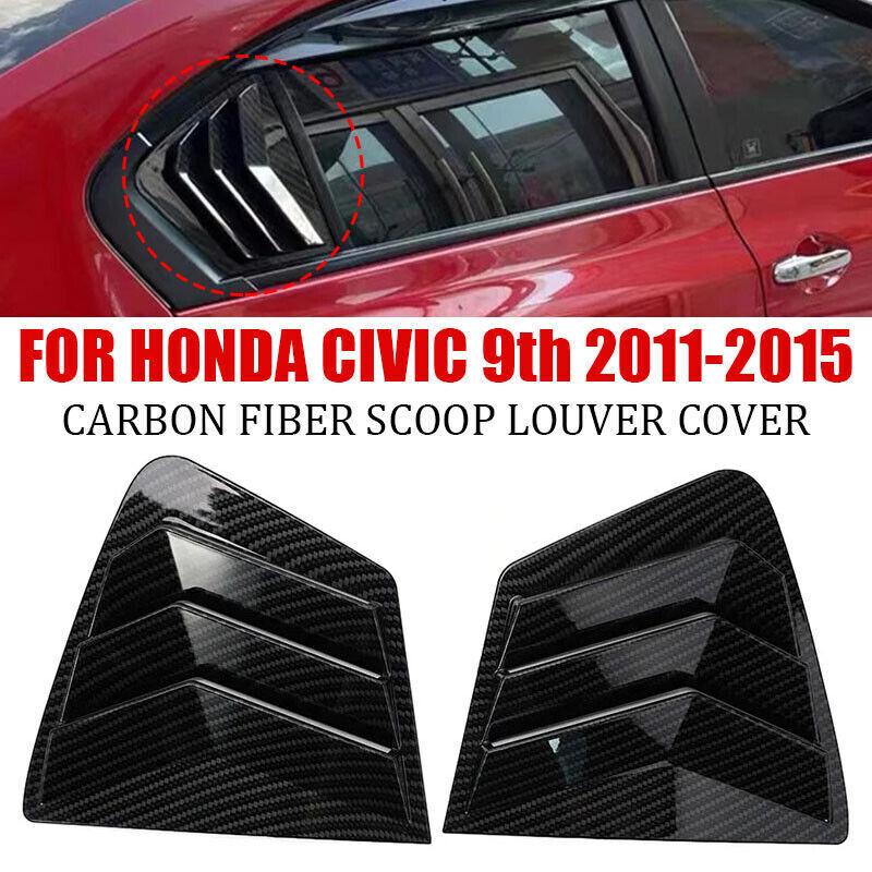 Для Honda Civic Sedan 2006-2015 Пластик ABS Переднее Заднее Окно Треугольная Решетка Вентиляции Боковая Решетка Вентиляции Автомобильные Клейкие Аксессуары