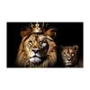 Modern Lion Family Wall Art Decoration Painting Canvas Print Posters Nature Lion Mural Pictures for Lioving Room Home Decoration