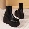Shoes for Women 2024 New Super High Heel 8CM or Above Fashion Women's Boots Height-increasing Thick Sole Punk Platform Boots