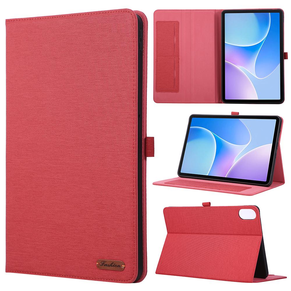 Чехол для Infinix Xpad 20 с подставкой, держателем для карт, тканевой текстурой, кожаная обложка для планшета