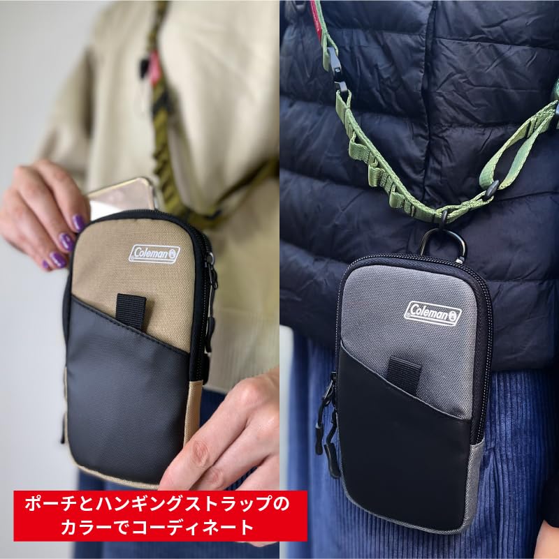 Etsumi Модель для коллаборации с Coleman Smart с петлей для ремня и универсальным чехлом для смартфона для Google и & чехол, темно-синий, карабин, iPhone, Galaxy, Pixel,