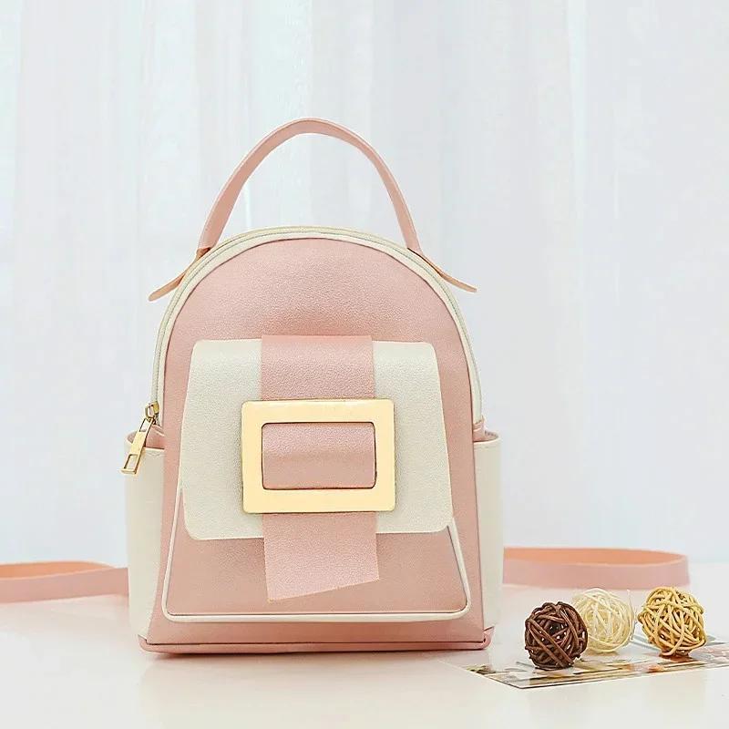 1 шт. Новый однотонный рюкзак с двойными плечевыми лямками, ручной, маленький, модный, повседневный, удобный, сумка для мобильного телефона, подарок