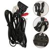 Car 4 Pin + 6 Pin Plug USB+TYPE-C+AUX Socket Panel Extension Cable Adapter Panel