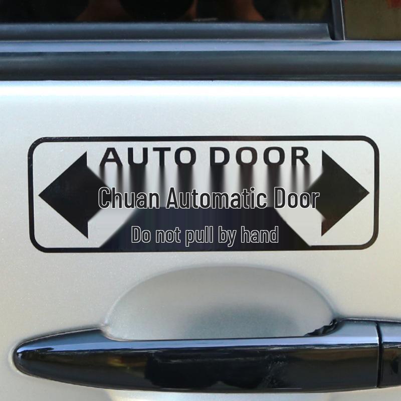 Предупреждающий стикер об электрической двери для коммерческих фургонов: Совместимо с GL8, Odyssey, Elysion, VITO, Toyota Sienna