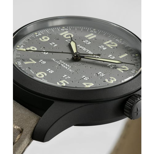 Hamilton Khaki Field Titanium Automatic Watch H70215880 Unisex [Official Import] with Official Warranty