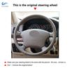 Автомобильный чехол на руль с кожаной отделкой для Toyota Land Cruiser Prado 120 Tacoma 4Runner Hilux Sienna Tundra для Lexus LS400