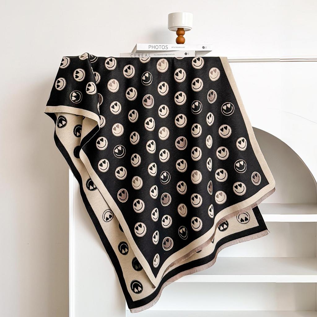 New Autumn Scarf Women Winter Warm Imitation Cashmere Scarves Girls Sweet Soft Pashmina Shawl Outdoor Shawls