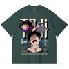 230 г/м² 100% хлопок Jujutsu Kaisen V47 Принт Тодзи Унисекс Тяжелая хлопковая футболка