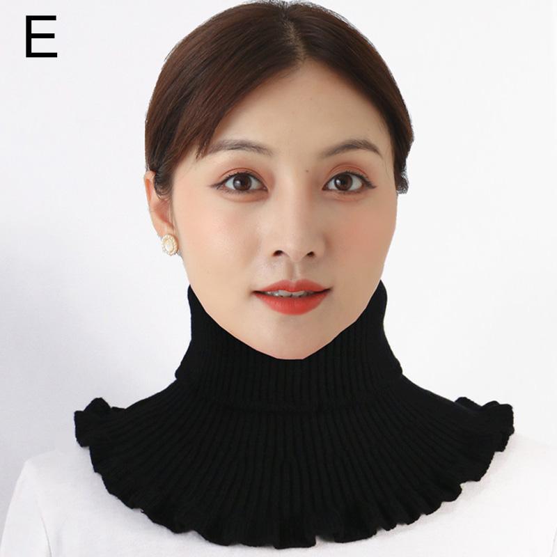 1 шт., осенне-зимние женские вязаные накладные чехлы на шею, съемный воротник, аксессуары