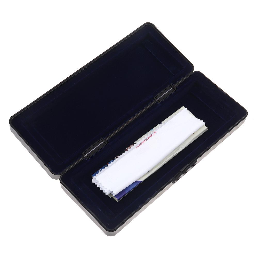 Professional 24 Holes Key Of C&G Silver Double-side Tremolo Harmonica for Beginners