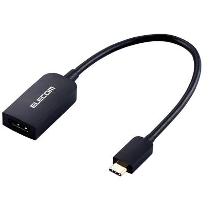 Elecom Адаптер USB-C на HDMI (Адаптер USB C на HDMI 60 Гц), 0,15 м, Черный, AD-CHDMIQBK2