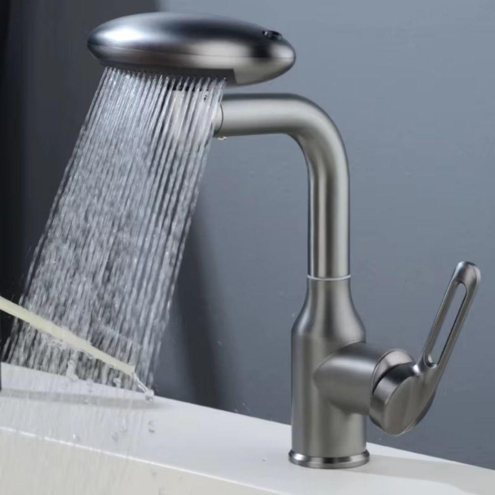 4 Modes Waterfall Basin Faucet Gentle Water Flow Cold Hot Water Faucet Water Sink Tap  Washstand