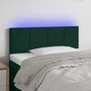 Vidaxl Zagłówek Do Łóżka Z Led, Ciemnozielony, 80X5X78/88 Cm, Aksamit