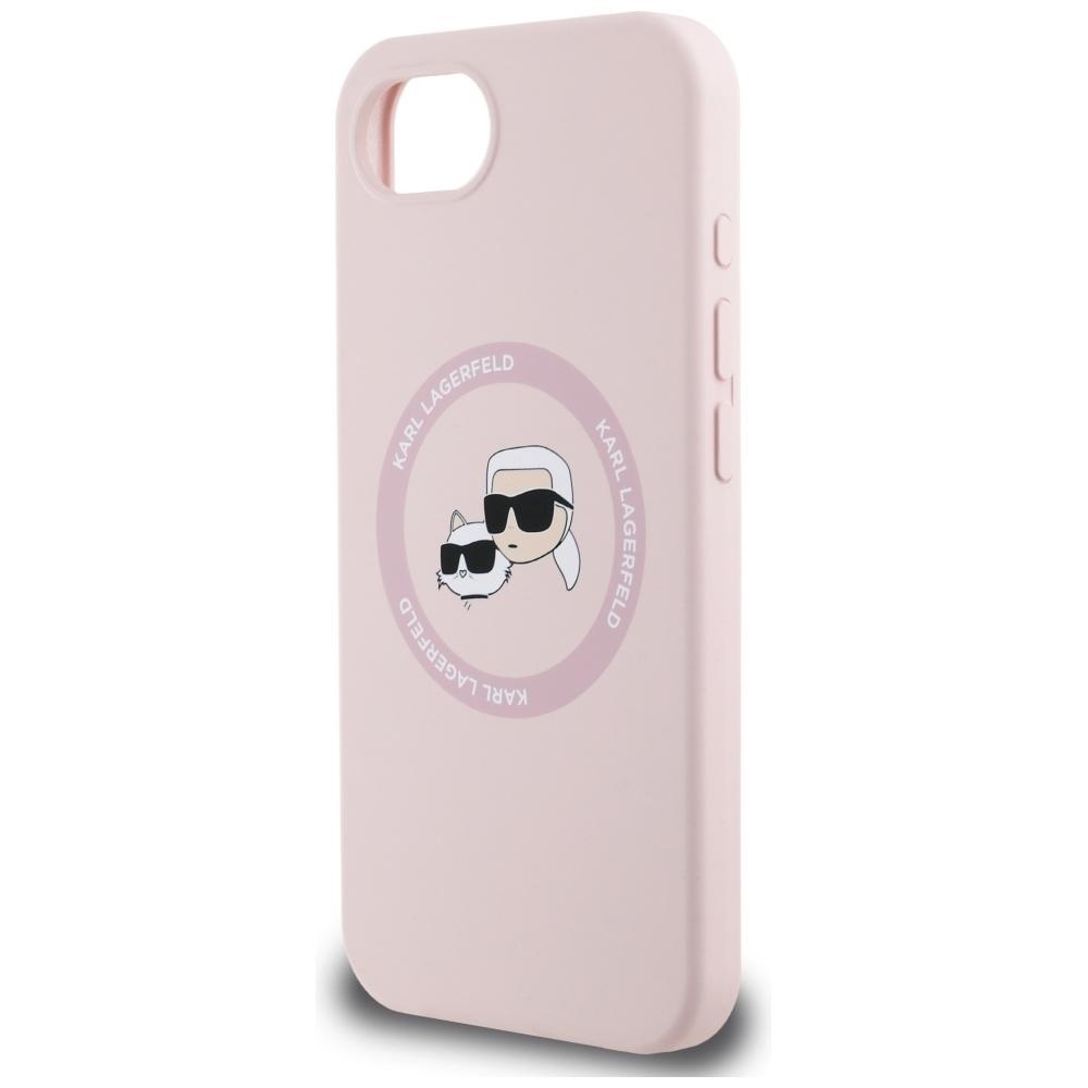 Etui do iPhone 16e Karl Lagerfeld MagSafe Różowe