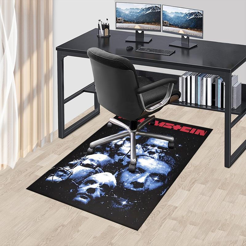 Rammstein Dark Portraits Carpet For Playroom Bedroom Living Room Sofa Home Decorkids Game Area Rug Nonslip Floor Mat