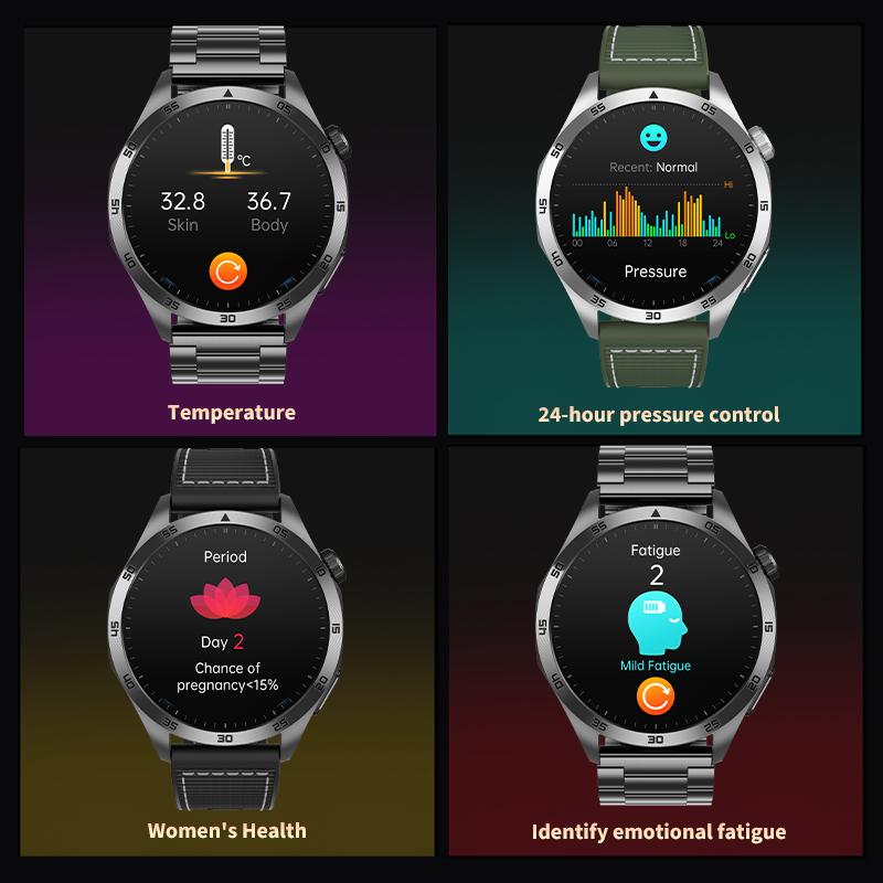 SACOSDING New Smart Watch ECG+PPG Blood Pressure Blood Oxygen Body Temperature Bluetooth Call Health Smartwatch For Android IOS