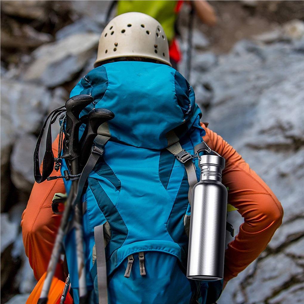 Бутылка для воды из нержавеющей стали с изоляцией, настенные вакуумные спортивные бутылки 350 мл/500 мл/750 мл, спортивные фляги с водонепроницаемой ручкой