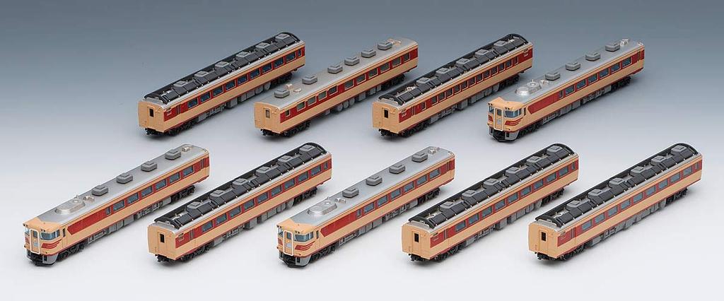TOMIX N Gauge Limited Edition Kiha 181 Series Shinano Express Diesel Car with Interior Model Diesel Car Lights, 9-Car Set, 98996, Train,