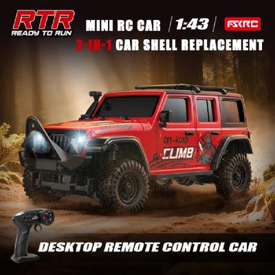 HB 1/43 масштаб Радиоуправляемый 2.4G полномасштабная симуляция 4WD Гусеничный скалолазный внедорожник Управление через приложение RC Мальчик Детская игрушка