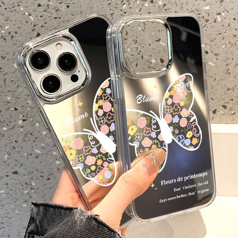 Чехлы для мобильных телефонов iPhone 11 13 XR 15 Pro Max 12 14 Pro Max Чехол iPhone 16 XS Max Зеркальный защитный чехол Зеркальный Изысканный мультяшный водонепроницаемый