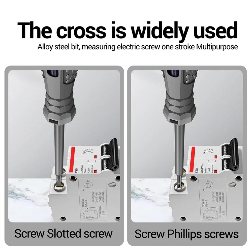 Profession Electrician Screwdriver Zero Line Induction Voltage Test Pen Multifunctional Electricians Screwdrivers Handheld Tools