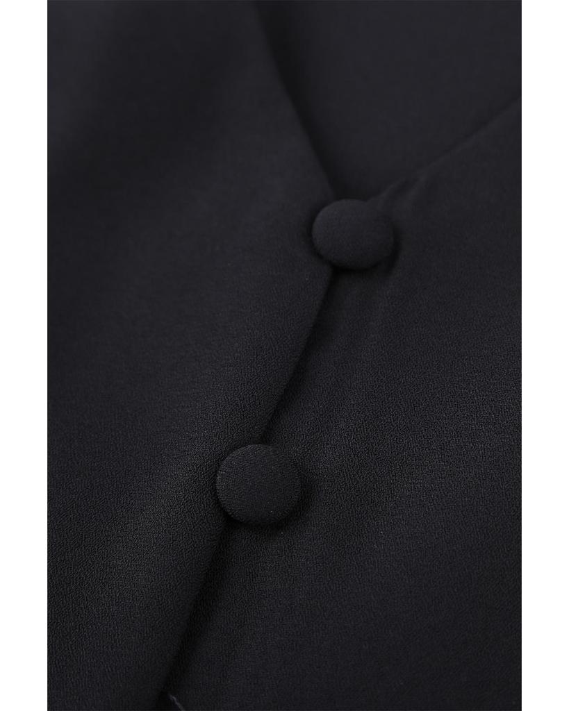 Azura Exchange Черный топ с завязками на пуговицах Forever Tonight