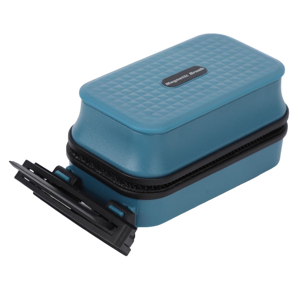 Magnetic Fish Tank Brush Strong Suction Suspended Magnetic Aquarium Cleaner Brush with Algae Scraper for Fish Tank