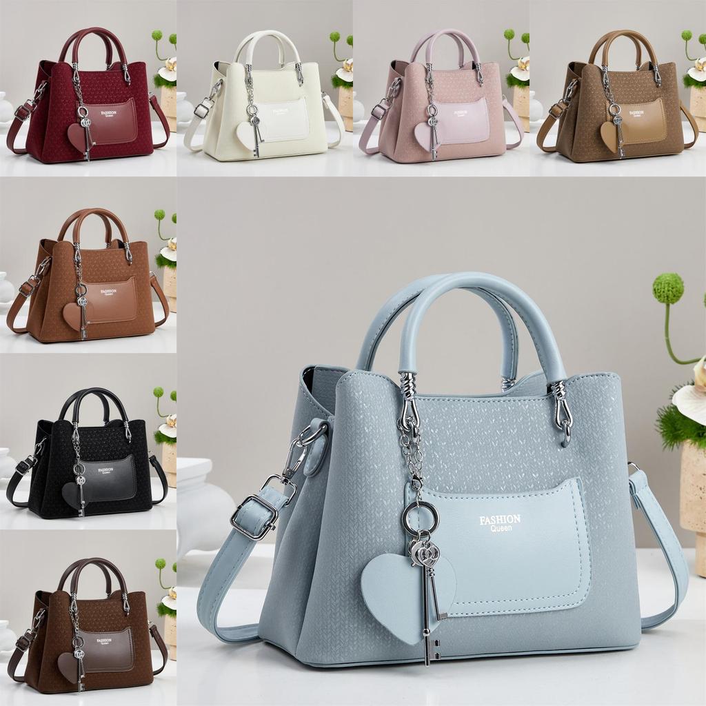 Pu Material Casual Single Shoulder Handbag With Zipper Pocket For Daily Use