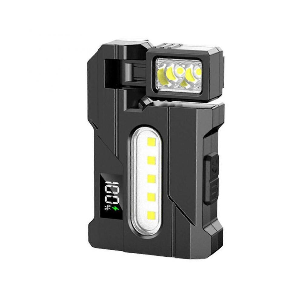 (1pcs) 1-3pcs Rechargeable EDC Flashlight Compact LED Light with Magnetic Clip, Dual Light Sources, Perfect for Emergency & Outdoor Use