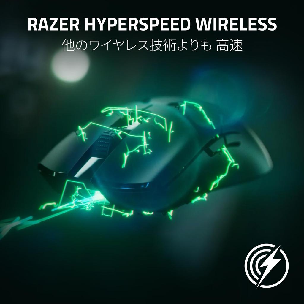 Игровая мышь Razer Viper V2 Pro, сверхлегкая, 58 г, оптический датчик Focus Pro 30K, 30000 точек на дюйм, высокоскоростной беспроводной оптический переключатель для мыши, 6 кнопок, возможность использования до