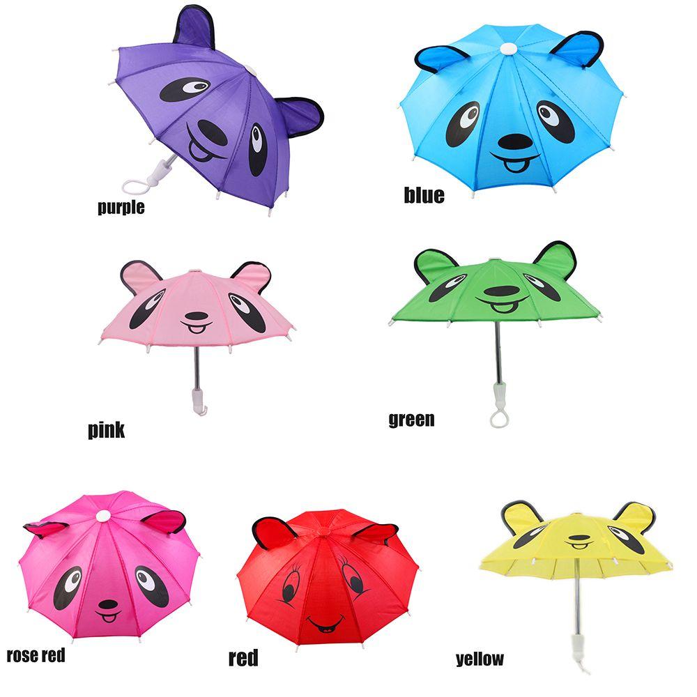Fashion Kids Gift Dolls Animal Patterns Umbrellas Sunshade Doll Accessories Umbrella