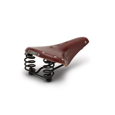 BROOKS Традиционное кожаное седло B17 с пружиной, модель FLYER BROWN