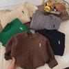 Trendy Kids' Autumn Sweater: Korean-Style, Long Sleeve, Knit Pullover for Boys and Girls