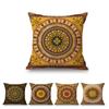Special Sale Mandala Motif Bohemian Mediterranean Floral Plant Pattern Linen Home Decoration Pillow Case Sofa Cushion Cover Case